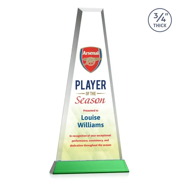 The elegant Imperial Award reflects a 0.75" thick Starfire Crystal tower... from ASI 84592 St Regis Group / St Regis