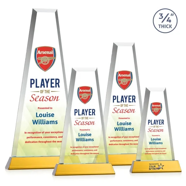 The elegant Imperial Award reflects a 0.75" thick Starfire Crystal tower... from ASI 84592 St Regis Group / St Regis