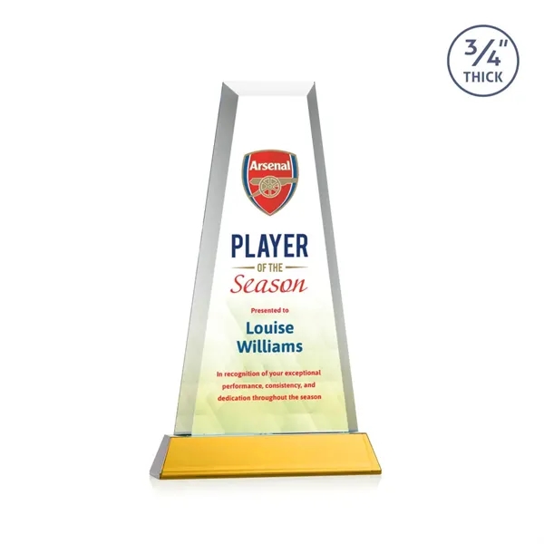 The elegant Imperial Award reflects a 0.75" thick Starfire Crystal tower... from ASI 84592 St Regis Group / St Regis