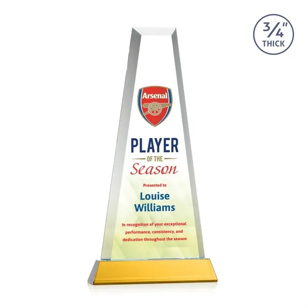 The elegant Imperial Award reflects a 0.75" thick Starfire Crystal tower... from ASI 84592 St Regis Group / St Regis