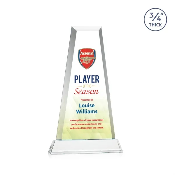 The elegant Imperial Award reflects a 0.75" thick Starfire Crystal tower... from ASI 84592 St Regis Group / St Regis