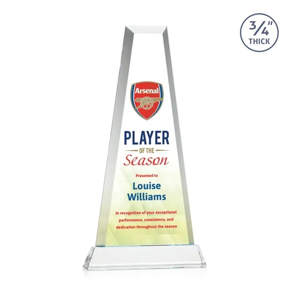 The elegant Imperial Award reflects a 0.75" thick Starfire Crystal tower... from ASI 84592 St Regis Group / St Regis