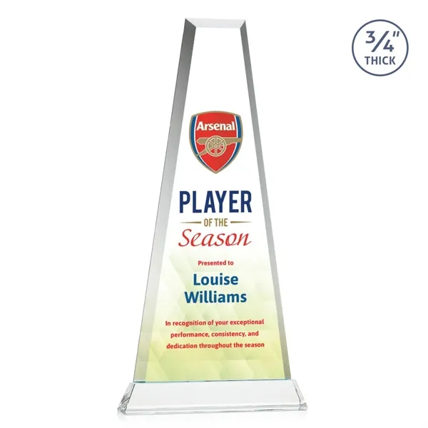 The elegant Imperial Award reflects a 0.75" thick Starfire Crystal tower... from ASI 84592 St Regis Group / St Regis