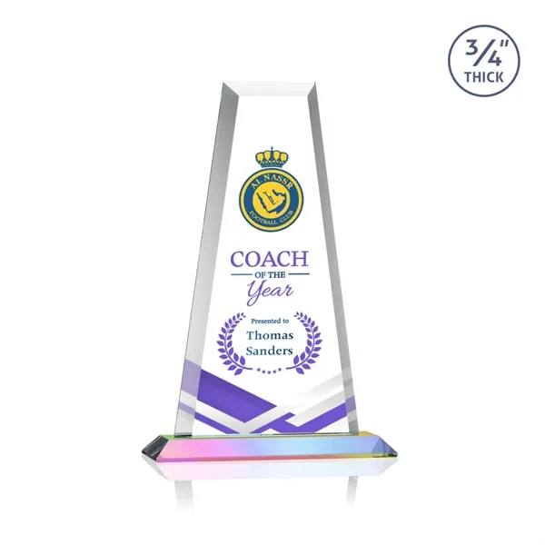 The elegant Imperial Award reflects a 0.75" thick Starfire Crystal tower... from ASI 84592 St Regis Group / St Regis