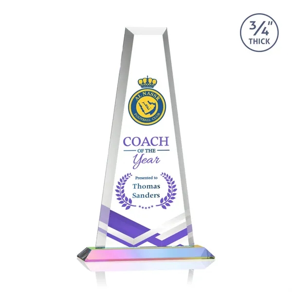 The elegant Imperial Award reflects a 0.75" thick Starfire Crystal tower... from ASI 84592 St Regis Group / St Regis