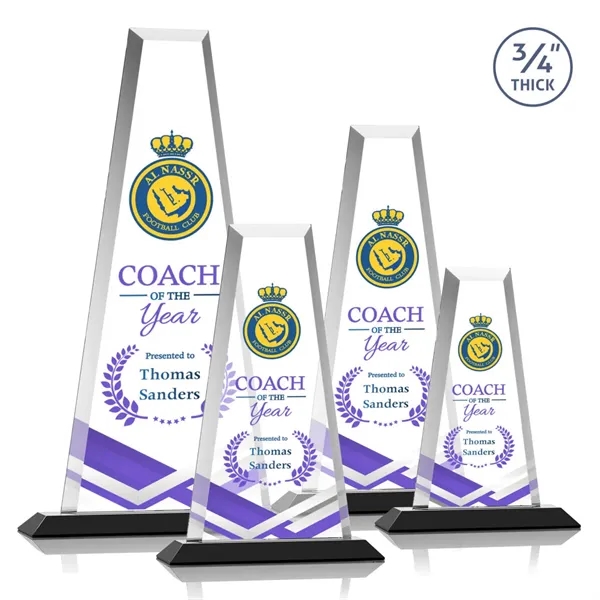 The elegant Imperial Award reflects a 0.75" thick Starfire Crystal tower... from ASI 84592 St Regis Group / St Regis