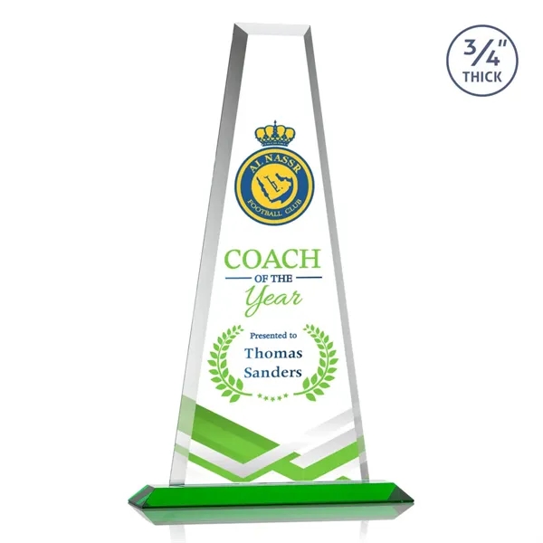 The elegant Imperial Award reflects a 0.75" thick Starfire Crystal tower... from ASI 84592 St Regis Group / St Regis