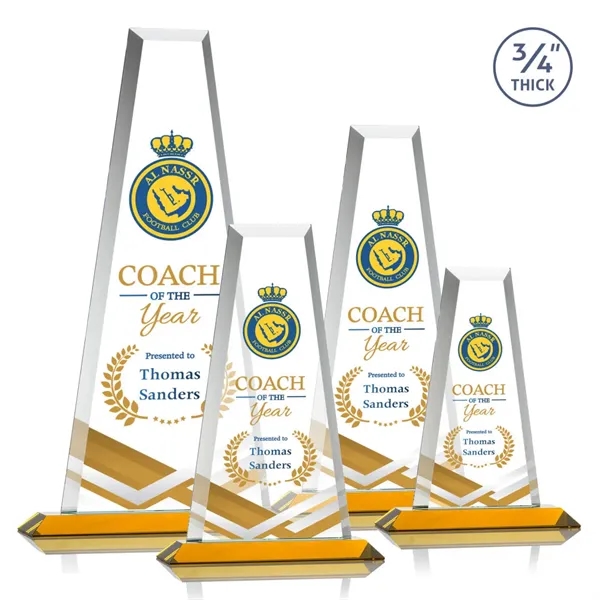 The elegant Imperial Award reflects a 0.75" thick Starfire Crystal tower... from ASI 84592 St Regis Group / St Regis