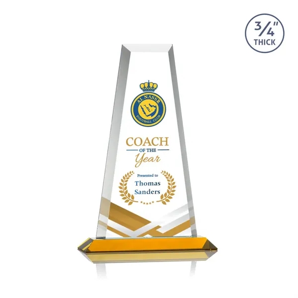 The elegant Imperial Award reflects a 0.75" thick Starfire Crystal tower... from ASI 84592 St Regis Group / St Regis