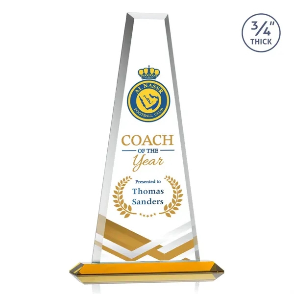 The elegant Imperial Award reflects a 0.75" thick Starfire Crystal tower... from ASI 84592 St Regis Group / St Regis