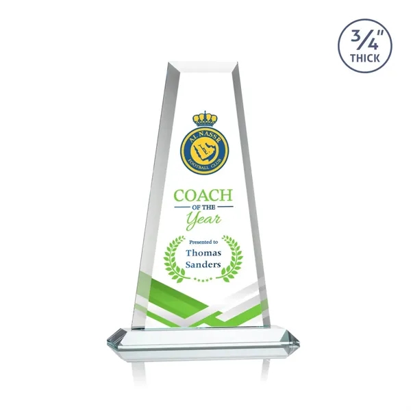 The elegant Imperial Award reflects a 0.75" thick Starfire Crystal tower... from ASI 84592 St Regis Group / St Regis