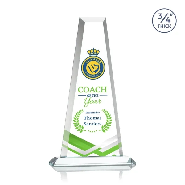 The elegant Imperial Award reflects a 0.75" thick Starfire Crystal tower... from ASI 84592 St Regis Group / St Regis