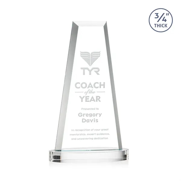 The elegant Imperial Award reflects a 0.75" thick Starfire Crystal tower... from ASI 84592 St Regis Group / St Regis