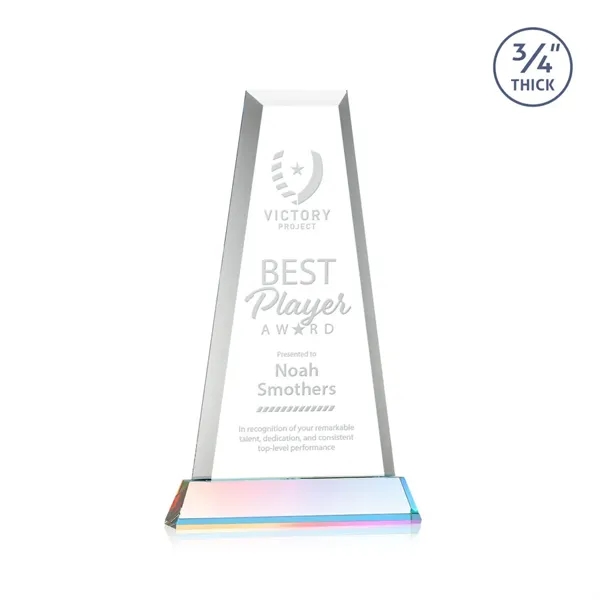 The elegant Imperial Award reflects a 0.75" thick Starfire Crystal tower... from ASI 84592 St Regis Group / St Regis