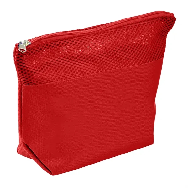 Amenities bag with mesh upper and zipper closure.... from ASI 68507 The Magnet Group / Perfect Line