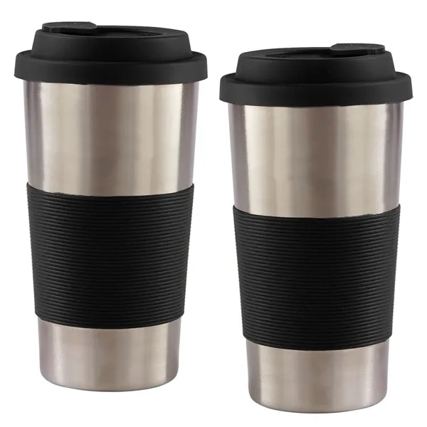450ml stainless steel tumbler with double wall insulation and lid.... from ASI 68507 The Magnet Group / Perfect Line