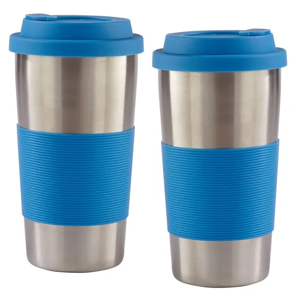 450ml stainless steel tumbler with double wall insulation and lid.... from ASI 68507 The Magnet Group / Perfect Line