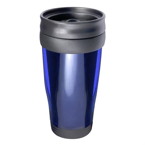 15 oz. travel tumbler with translucent body, twist-on lid, plastic lining... from ASI 68507 The Magnet Group / Perfect Line