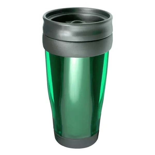 15 oz. travel tumbler with translucent body, twist-on lid, plastic lining... from ASI 68507 The Magnet Group / Perfect Line