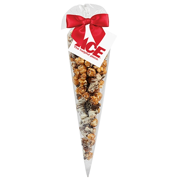 3.25"W  x 16"H  cone bag filled with 5 oz.... from ASI 71685 Midnite Snax®