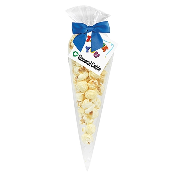 2.5"W  x 11"H  cone bag filled with 0.7 oz.... from ASI 71685 Midnite Snax®