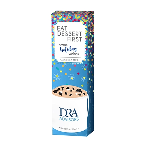 Mug cake gift box. Item size: 1.8"L x 1.8"W x 6.1"H.... from ASI 71685 Midnite Snax®