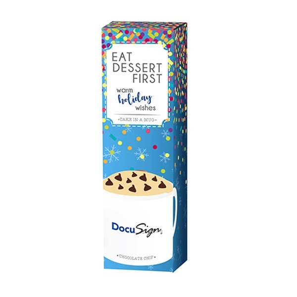 Mug cake gift box. Item size: 1.8"L x 1.8"W x 6.1"H.... from ASI 71685 Midnite Snax®