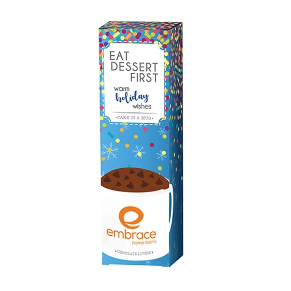 Mug cake gift box. Item size: 1.8"L x 1.8"W x 6.1"H.... from ASI 71685 Midnite Snax®