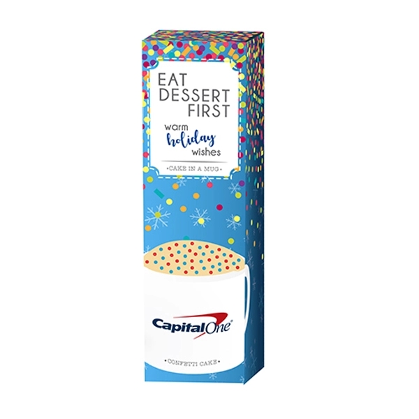 Mug cake gift box. Item size: 1.8"L x 1.8"W x 6.1"H.... from ASI 71685 Midnite Snax®