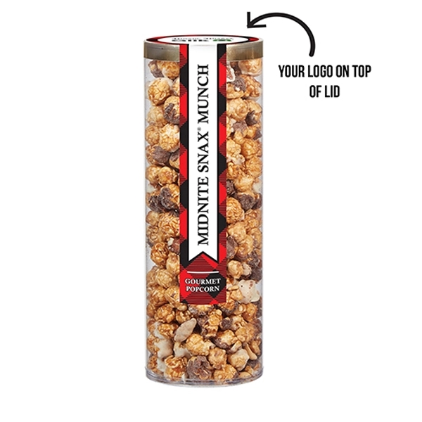 Executive Popcorn Tube. Item Size: 3.5" Diameter x 10" H.... from ASI 71685 Midnite Snax®