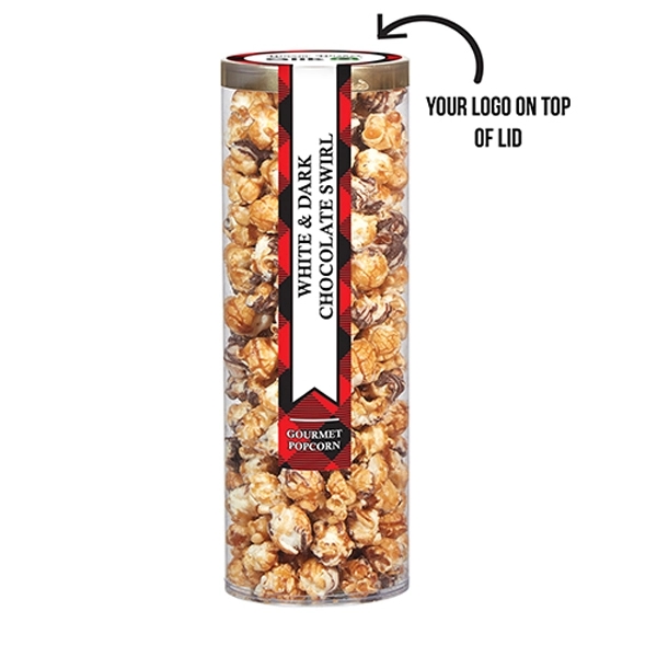 Executive Popcorn Tube. Item Size: 3.5" Diameter x 10" H.... from ASI 71685 Midnite Snax®