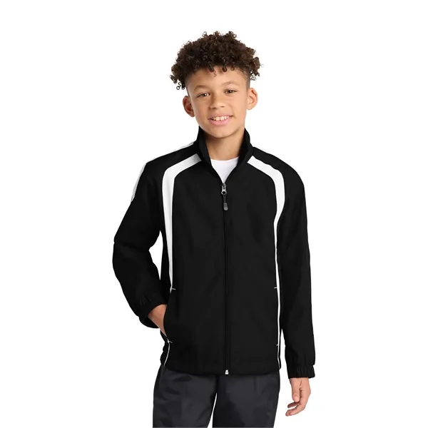 Sport-Tek Youth Colorblock Raglan Jacket.... from ASI 84863 SanMar