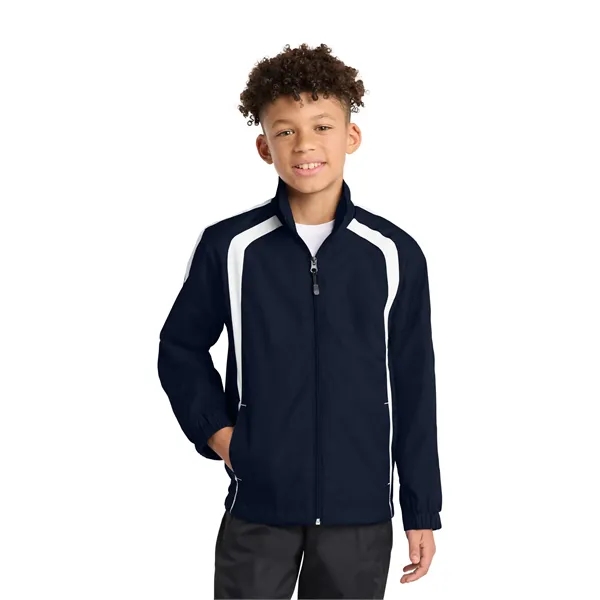 Sport-Tek Youth Colorblock Raglan Jacket.... from ASI 84863 SanMar