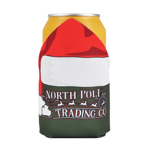 Unique triangle-shaped can cooler with full-color imprint, perfect for sports, events,... from ASI 61966 HPG / Best Promotions USA