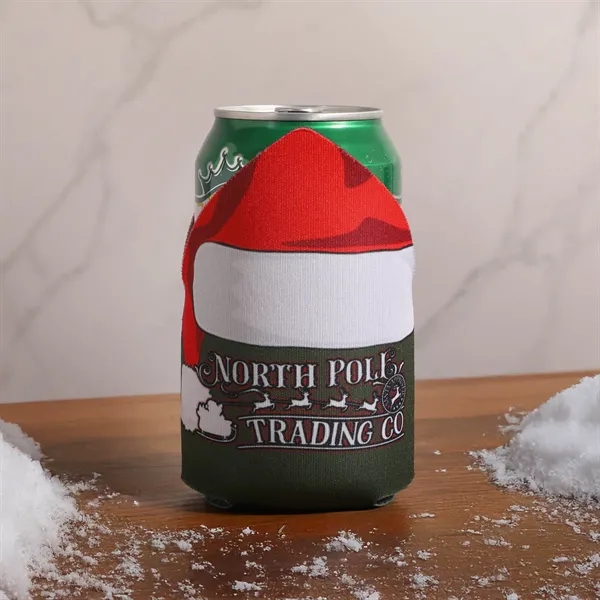 Unique triangle-shaped can cooler with full-color imprint, perfect for sports, events,... from ASI 61966 HPG / Best Promotions USA