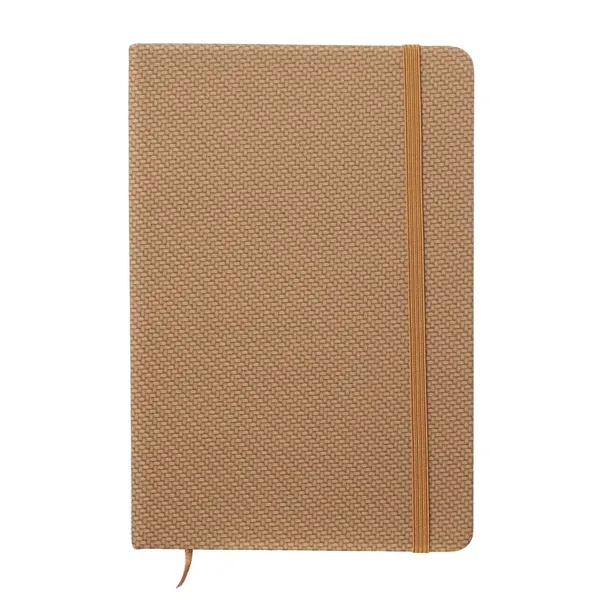 Knit texturized notebook with 80 sheets of white lined paper, elastic... from ASI 39552 BEL Promo