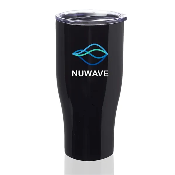 27 oz. stainless steel grip travel mug with spill prevention slide... from ASI 39552 BEL Promo