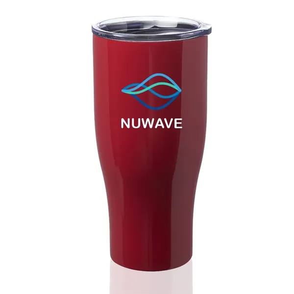 27 oz. stainless steel grip travel mug with spill prevention slide... from ASI 39552 BEL Promo