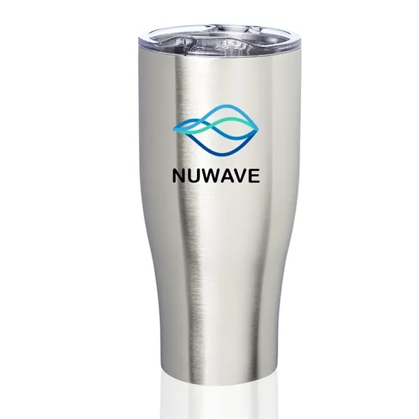 27 oz. stainless steel grip travel mug with spill prevention slide... from ASI 39552 BEL Promo