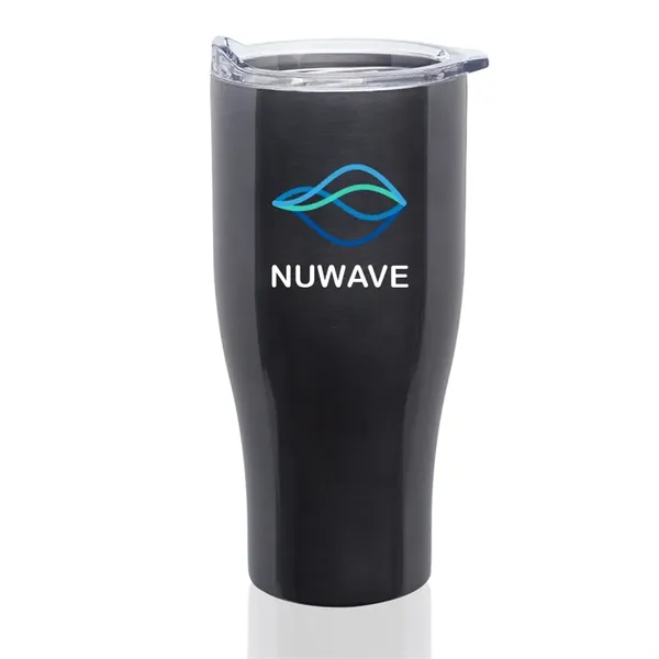 27 oz. stainless steel grip travel mug with spill prevention slide... from ASI 39552 BEL Promo