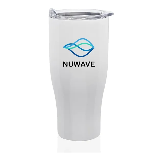 27 oz. stainless steel grip travel mug with spill prevention slide... from ASI 39552 BEL Promo