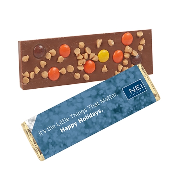 Belgian Chocolate Bar (2.25 oz.). Item size: 6"L x 1.75"W x... from ASI 71685 Midnite Snax®