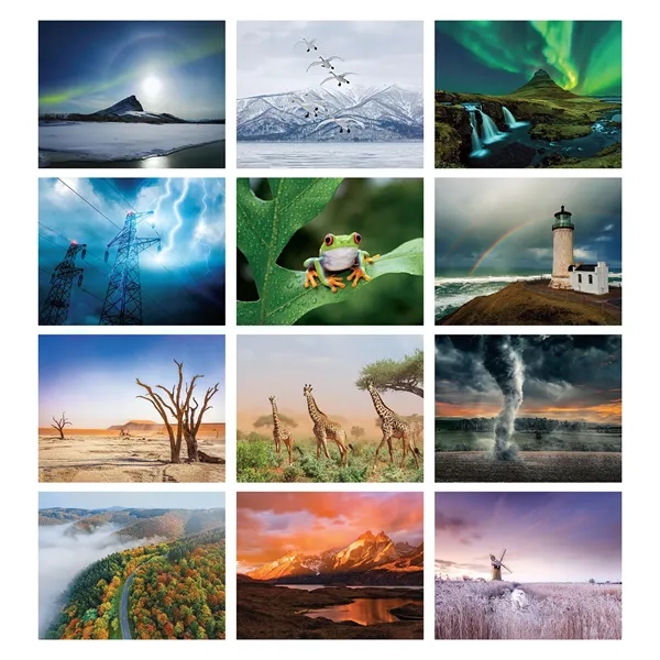 13 month staple bound wall calendar that brings the wonders of... from ASI 61966 HPG / Beacon Promotions HPG Gold