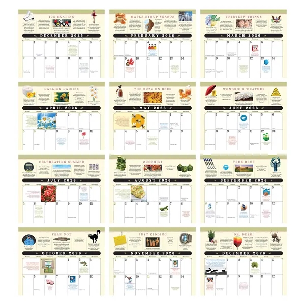 13 month spiral bound wall calendar that brings helpful tips and... from ASI 61966 HPG / Beacon Promotions HPG Gold