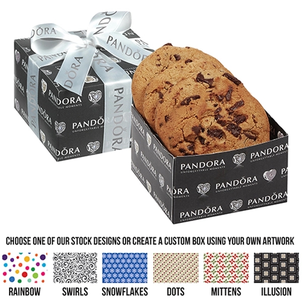 Gourmet gala cookie box with 3 chocolate chunk cookies.... from ASI 71685 Midnite Snax®