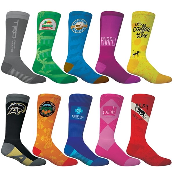Adult Athletic Crew Socks - Show Off Your Brand/Logo in Full... from ASI 67557 LimeLight Ent / Limelight USA