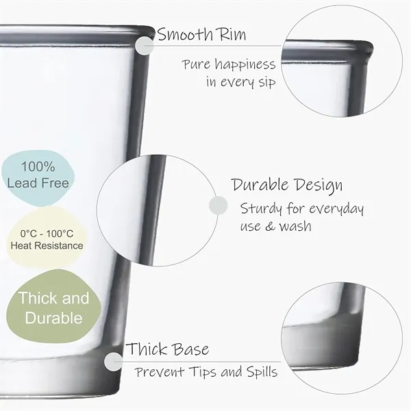 4.5 oz Small Juice Glasses, Triple Shot Glasses, or Classic Taster... from ASI 68190 Lungsal / Lungsal