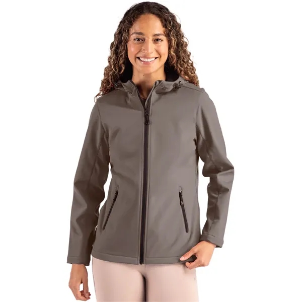 Clique Tempo Recycled Stretch Softshell Womens Hooded Jacket... from ASI 47965 Cutter & Buck