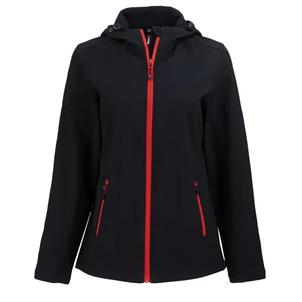 Clique Tempo Recycled Stretch Softshell Womens Hooded Jacket... from ASI 47965 Cutter & Buck