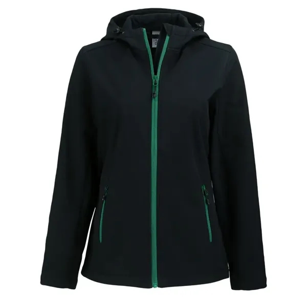 Clique Tempo Recycled Stretch Softshell Womens Hooded Jacket... from ASI 47965 Cutter & Buck